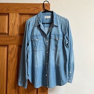 NWOT Madewell denim button down Sz. XXL